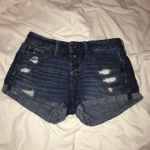 Mid Rise Jean Shorts